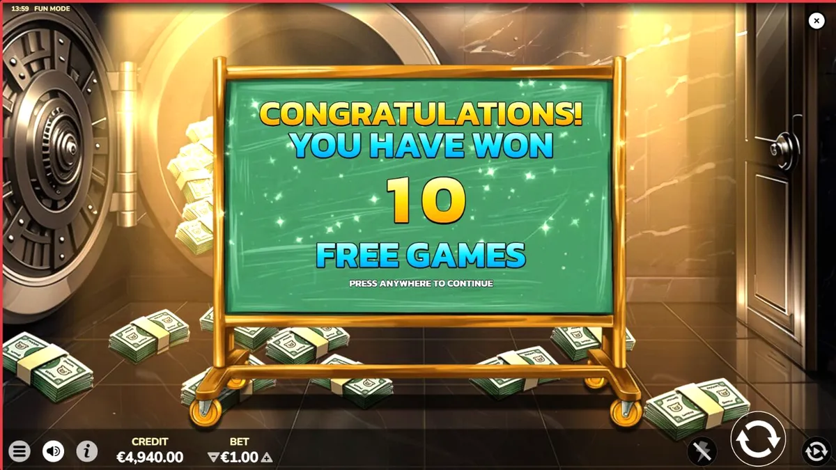 Mr. Porky Bankster 10,000 Ways slot machine interface featuring a golden piggy bank character