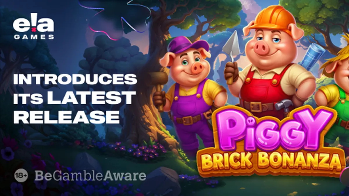 Tampilan layar permainan slot Piggy Brick Bonanza di perangkat mobile